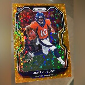2020 Panini Prizm - Rookie Jerry Jeudy #314 Orange Disco Prizm (RC) color match
